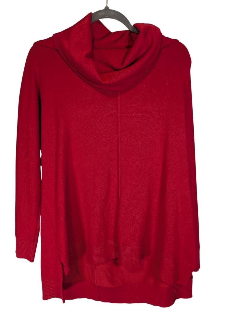 Chelsea & Theodore  Red Cowl Neck Sweater  Women's 1XL